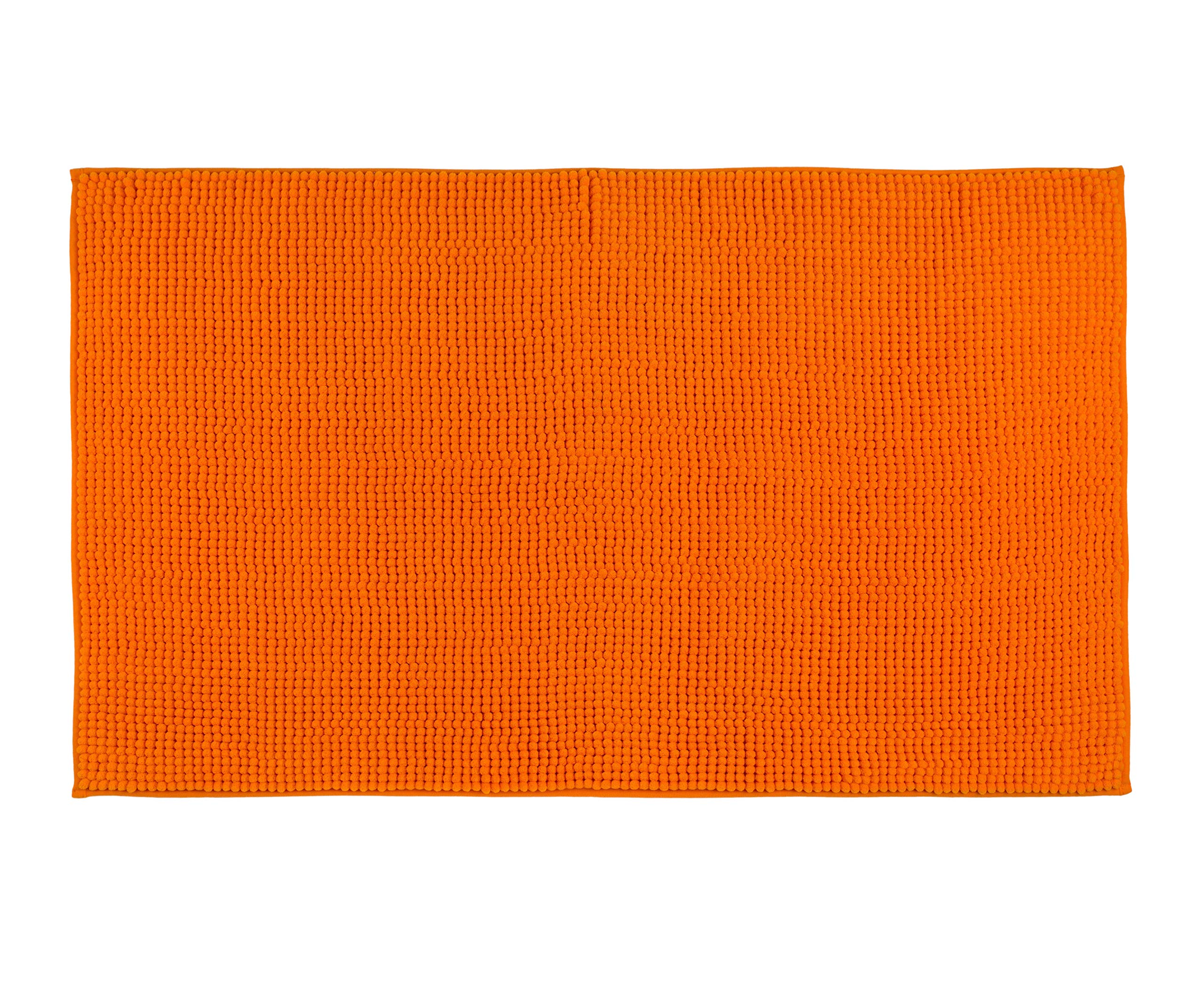 Gözze - Anti-Rutsch-Badematte, Superweich, 100% Mikrofaser, 60 x 100 cm - Orange