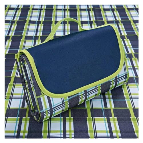 BFVAKBKYT Picknick-Reisedecke,Strand-Decke, Regendichte Picknickmatte im Freien Camping Strandmatte Plaid Tragbare Wanderreise Schlafdecke Klappbarer Grasland Pad Teppich(145 x 200cm)