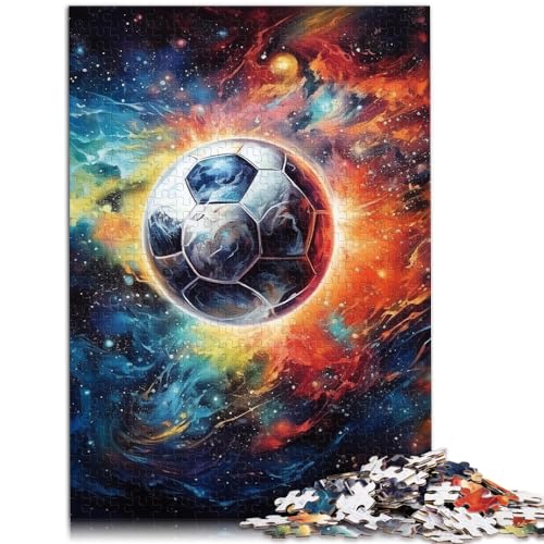 Puzzles für Star Football. Puzzles für Erwachsene. 1000-teiliges Holzpuzzle ganze Familie und Dieses 1000-teilige (50 x 75 cm)