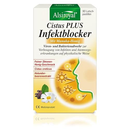 Alsiroyal Cistus PLUS Infektblocker mit Manuka-Honig 90 Pastillen