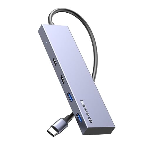 Tragbarer USB C-10-Gbit/s USB C Splitter 2USB3.1-2TypeC Adapterkonverter Desktop Telefone Aluminiumlegierung