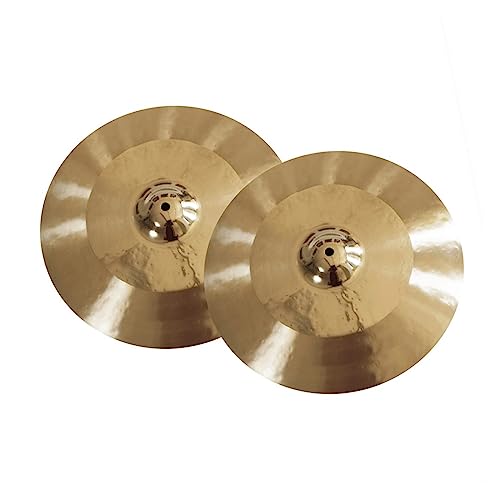 Trommelbecken Handgefertigtes 14-Zoll-Hi-Hat-Becken Aus Bronzelegierung Für Jazz-Drum-Set (Color : 02)