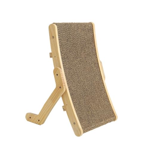 Lahdrhab Pet Scratcher Wooden Pet Scratch Board Bed Scratching Pad Pet Toys Grinding Nail Scraper Mat Training Grinding Claw A