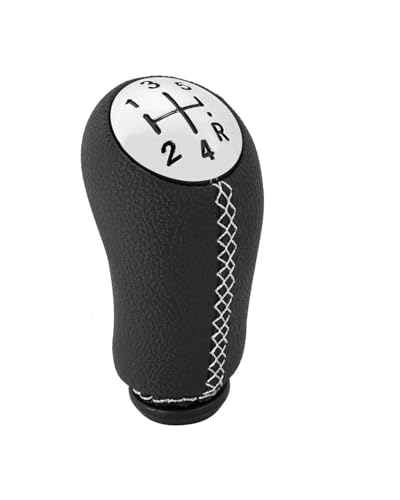 Schaltknauf Für Laguna Für Megane 2 Für Clio 3 Für Scenic 2 Autoinnenausstattung 5-Gang-Schaltknauf Schalthebelgriff Shift knob(Chrome Black line)