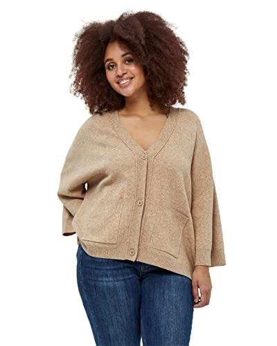 Peppercorn Damen Rosalia Cardigan Curve, 0273m Warm Sand Melange, 50 EU