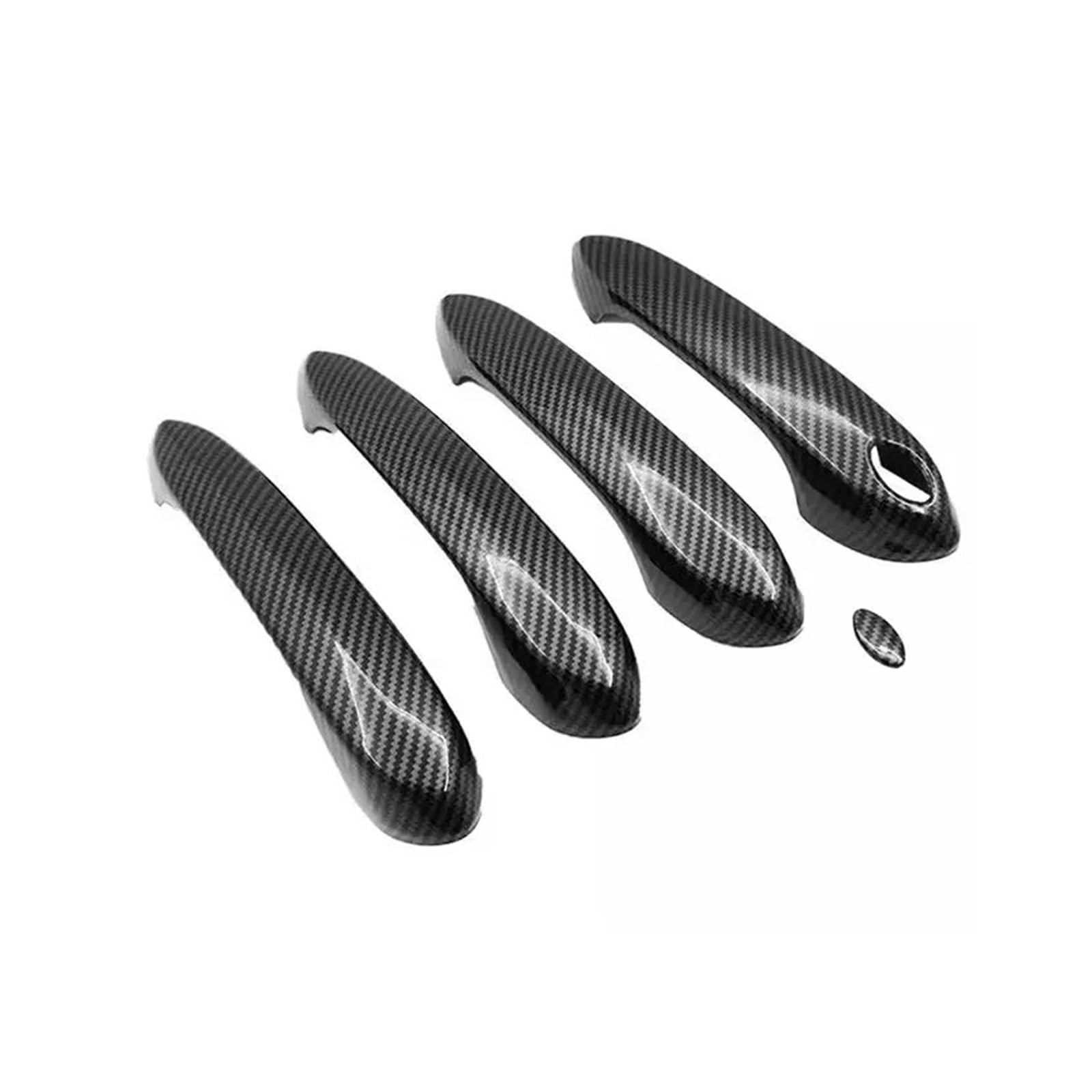 Beifahrerseite Außentürgriff Für 3er G20 G28 2020 2021 2022 2023 ABS Auto Carbon Fiber Texture Außentüren Griff Tür Schüssel Abdeckung Trim Zubehör Auto Deurgrepen Trim(Door Handle 5pcs)