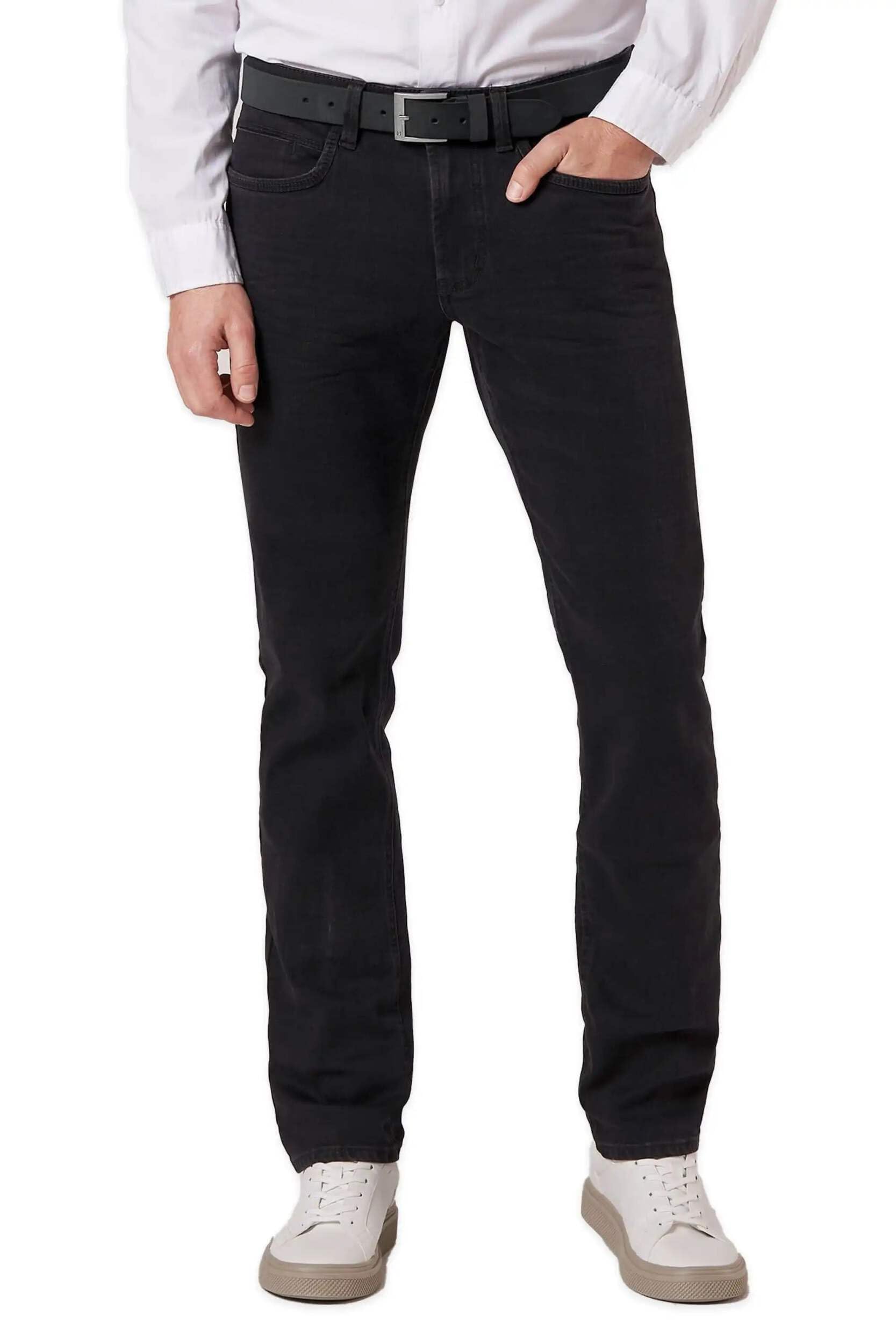 Hattric Jeans Harris Modern Fit Stretch Deep Black Cross-Optik Gr. W31/42 - L32-34-36 (W34/L32)