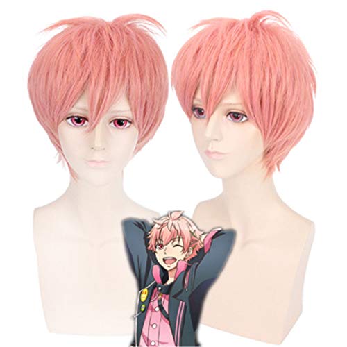 LINLINCD Cosplay wig Anime DIE ANIMATION Cosplay Perücke KISARAGI KOI Rosa Perücken Halloween Karneval Party Kostüm Perücken