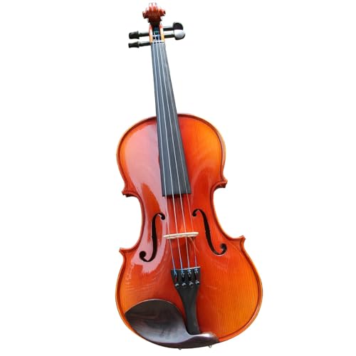 Standard Violine Handgefertigte Gemusterte Violine Holzmaterial Ebenholz Zubehör(1/2)