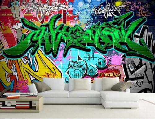 Straßengraffiti Kinder 3D Tapete Poster Restaurant Schlafzimmer Wohnzimmer Sofa TV Dekorative Wand-400cm×280cm