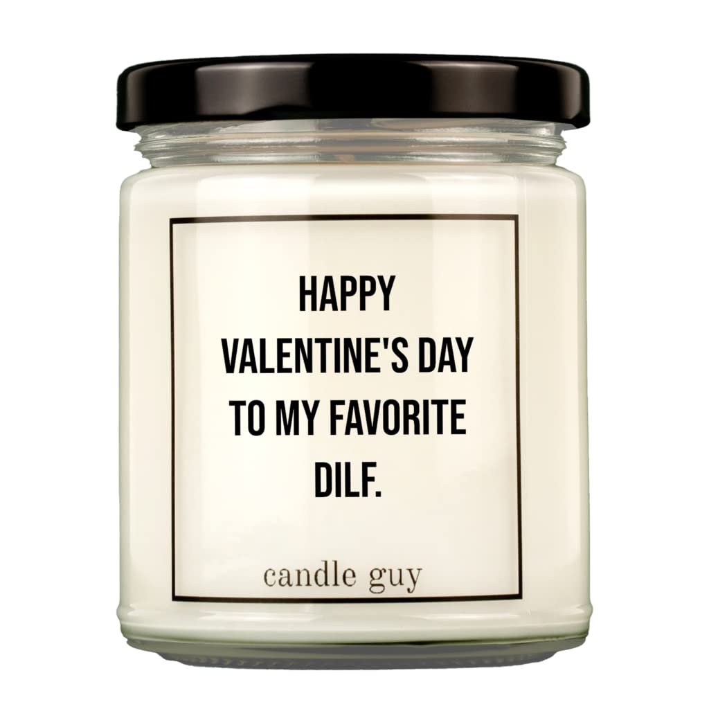 candle guy Duftkerze | Happy Valentine's Day to my favorite DILF. | Handgemacht aus 100% Sojawachs | 70 Stunden Brenndauer