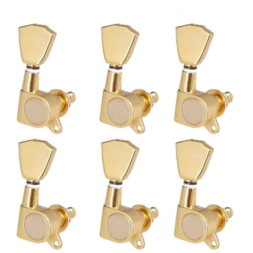 Strings Tuning Pegs Mechaniken Für Gitarre 6 PCS Locking Tuning Nagel Gitarre Kopf Mechaniken Vintage Akustische Klassische Gitarre Zubehör (Color : 3)