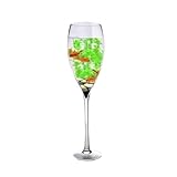 Aquarium Klares Glas-Aquarium, Champagnerglas-Form, Glas-Aquarium, Heimdekoration Aquarium-Kit(13cmx50cm)