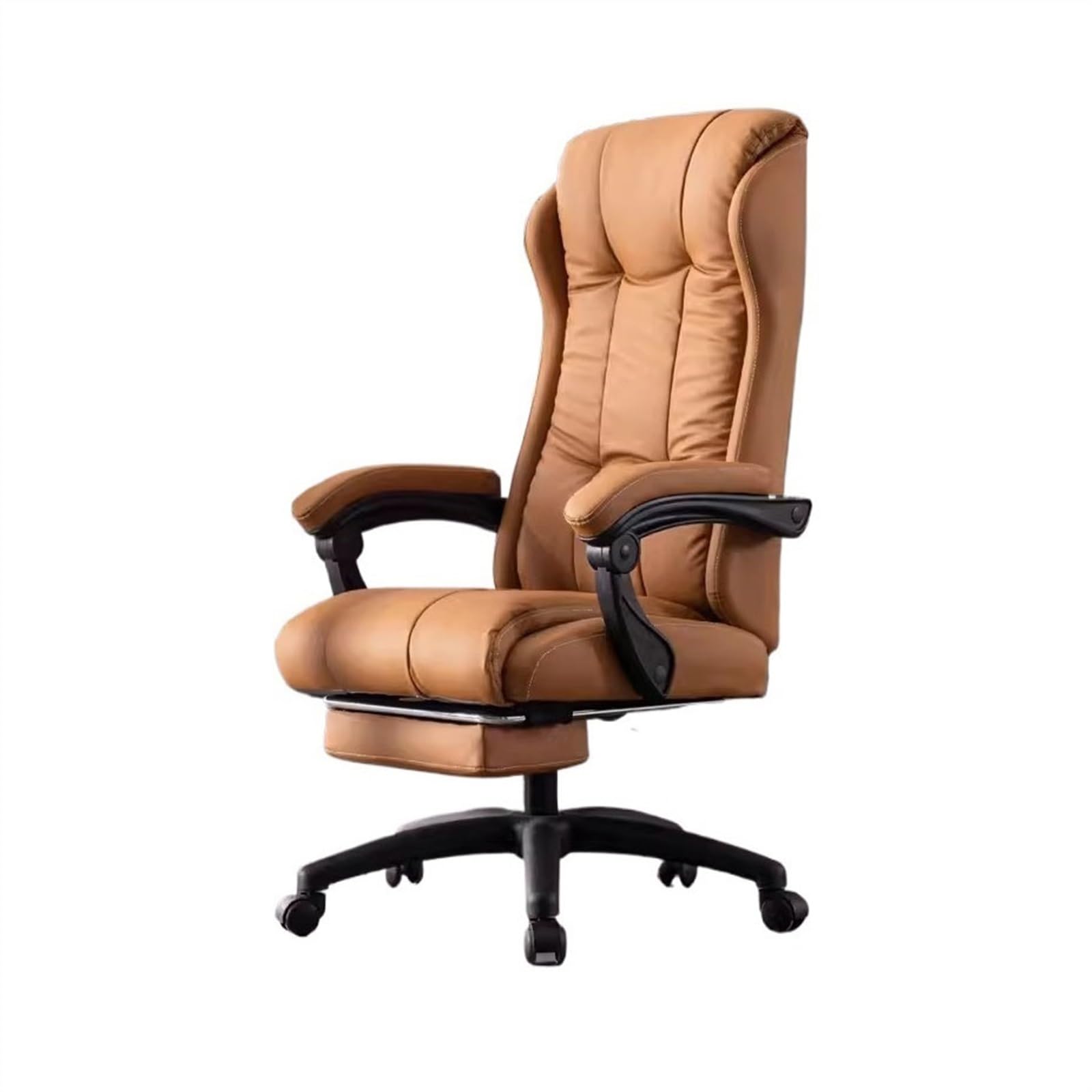 Zhaoj24-05 Bürostuhl Ergonomischer Heimcomputerstuhl, bequemer Liege-Bürostuhl, ergonomischer Stuhl, Gaming-Stuhl mit hoher Rückenlehne Schreibtischstuhl(Orange)