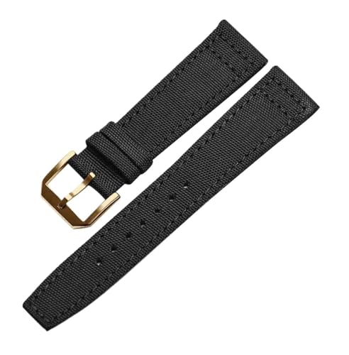 SpaRcz 20-22mm Uhrenarmband Nylon Canvas Uhrenzubehör für Herrenarmband, Farbe 5, 22mm