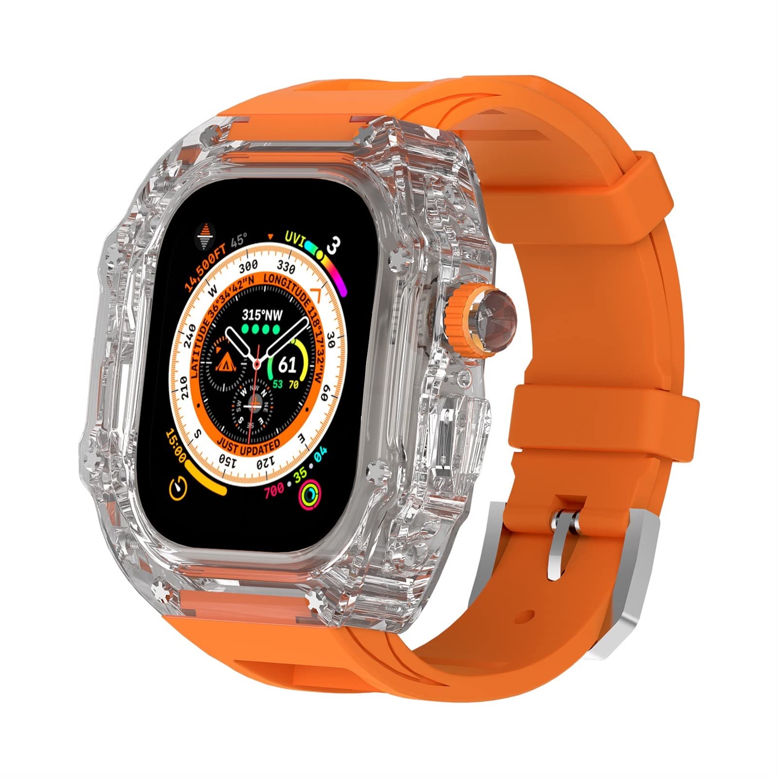 TONECY Uhrenarmband für Apple Watch Ultra 49 mm, MOD-Kit Serie 8, 7, 6, 5, 4, SE, leicht, robust, Schutzhülle