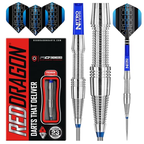 RED DRAGON Scorpions 23g Tungsten Darts mit Flights und Schäfte