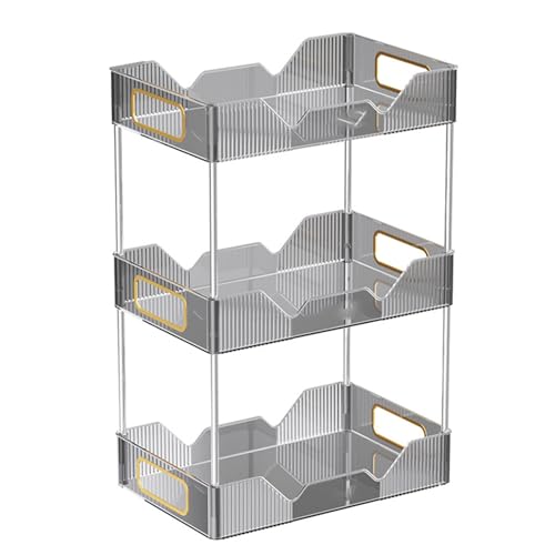 Eladcncmc Acryl-Make-up-Esstisch-Aufbewahrungsregal, praktische Snack-Organisationstablett, platzsparende Aufbewahrungslösung