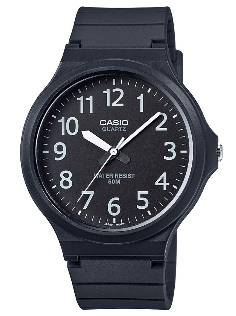 Casio Herren-Armbanduhr Collection Analog Quarz Resin MW-240-1BVEF