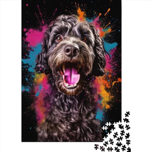 Puzzle für Erwachsene, 1000 Teile, Cockapoo, Holzpuzzle, Erwachsenenpuzzle, Lernspiel, Herausforderungsspielzeug, 75 x 50 cm