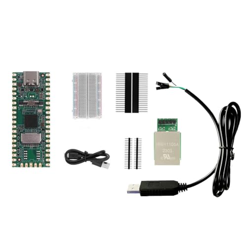 Lmzzdld RISC-V Milk-V Duo Entwicklungsboard-Kit + RJ45-Port + STC-Downloader CV1800B, Unterstützt Linux für IoT-Enthusiasten, Heimwerker, Gamer, Einfache Installation, Einfach zu Bedienen