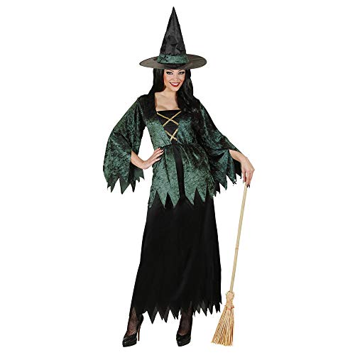 Widmann – Kostüm Hexe, Kleid, Hut, böse Zauberin, Moorhexe, Walpurgisnacht, Halloween, Mottoparty, Karneval