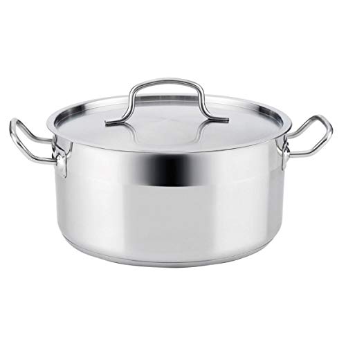 Quid Cook INOX Basika Kasserolle, Edelstahl 24 x 11,5 cm