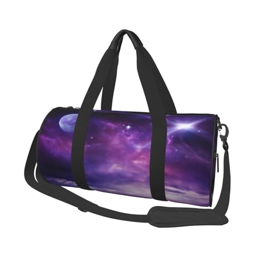 Robuste Reisetasche mit Leopardenmuster - geräumige und stilvolle Tasche für alle Ihre Reisebedürfnisse, Galaxy Starry Space Purple Starry, Einheitsgröße