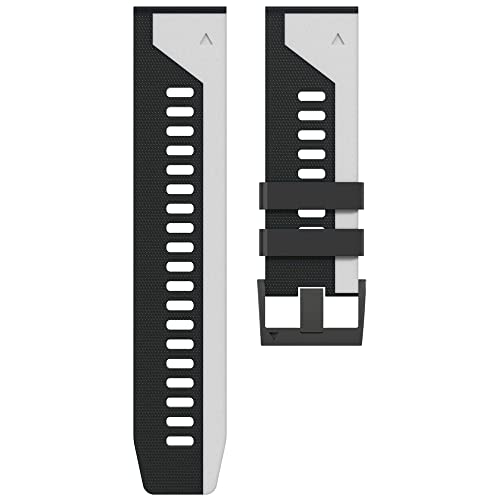 OPKDE 26 22 mm Silikon-Schnellverschluss-Uhrenarmband für Garmin Fenix 6 6X Pro 5X 5Plus 3HR S60 935 Enduro MK2 MK2i Easyfit Armband, 26mm Fenix 6X 6XPro, Achat