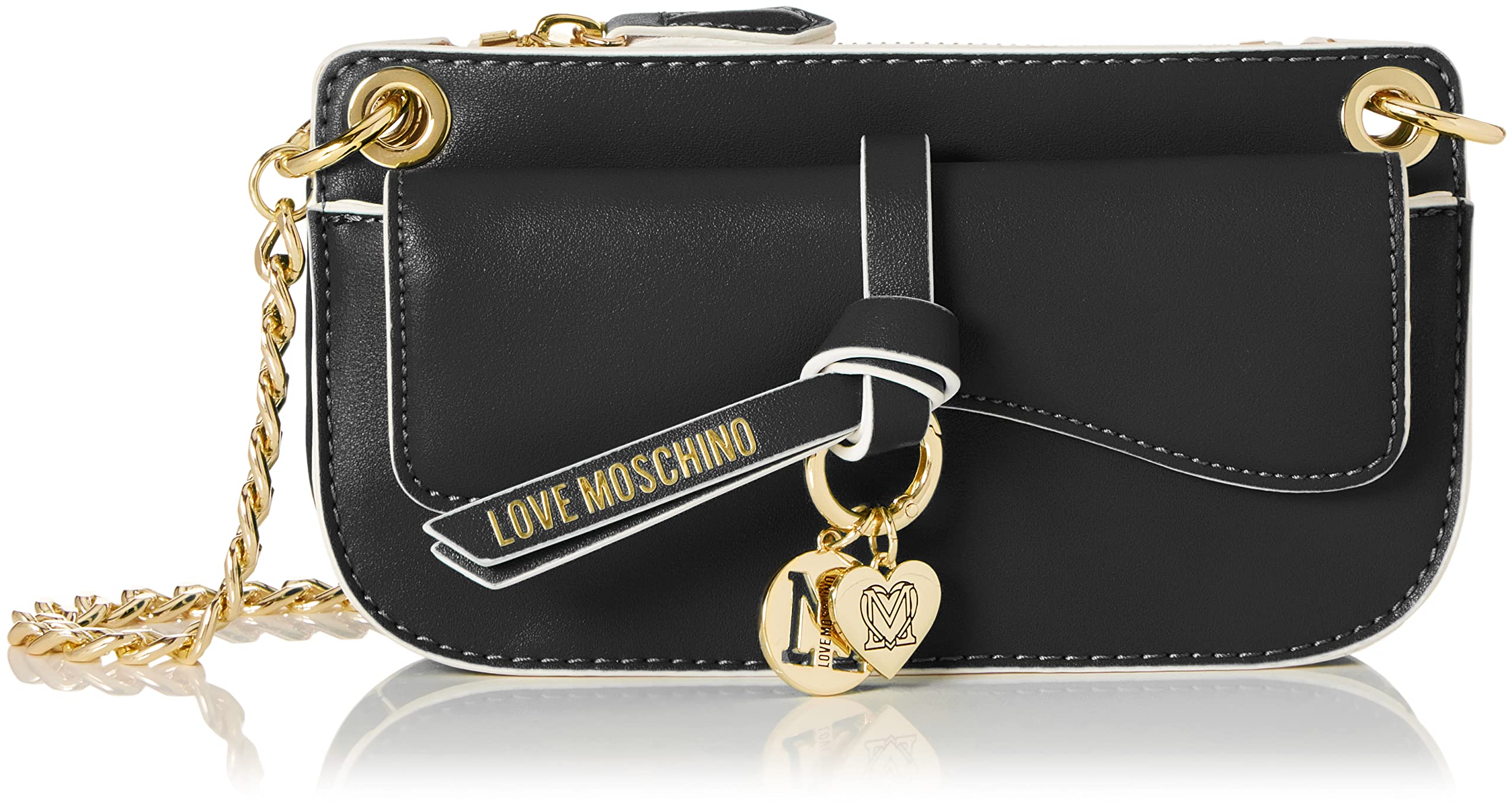 Love Moschino Damen Jc4028pp1glc000 Umhängetasche, Schwarz