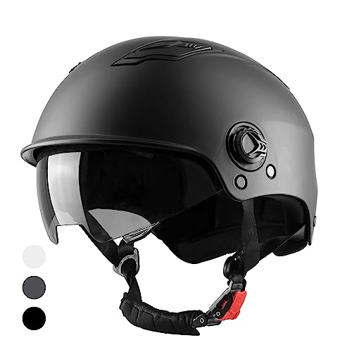 Westt Scooter Helm Fahrradhelm Skaterhelm für Herren und Damen E Scooter Helm E-Bike Helm Roller Helm mit getöntem Sonnenvisier für Jugendliche und Erwachsene