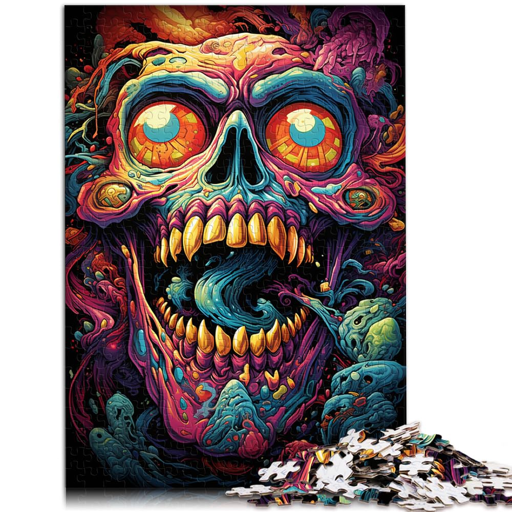 Spielzeug-Puzzle, farbenfrohe Psychedelie mutierter Tiere für Erwachsene, 1000-teiliges Puzzle, Lernspiele, Holzpuzzle, Staycation, Zeit totzuschlagen, 1000 Teile (50 x 75 cm)