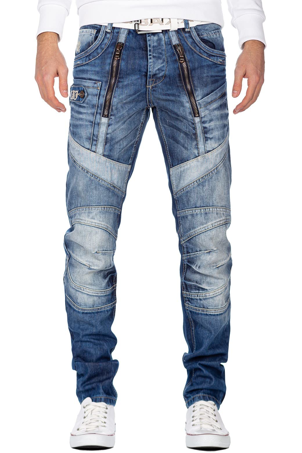 Cipo & Baxx Herren Jeans CD576-bans Blau W28/L32