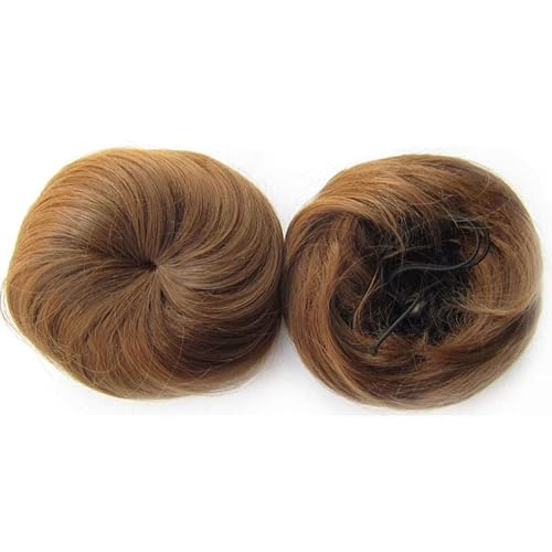 Haarknoten Chignon-Extensions for Damen, Haarknoten, Kordelzug, Pferdeschwanz-Haarteil, Chignon-Hochsteckfrisur, Clip-in-Scrunchies, Haarteile, synthetisches, glattes Haar Haarschmuck Damen (Color :