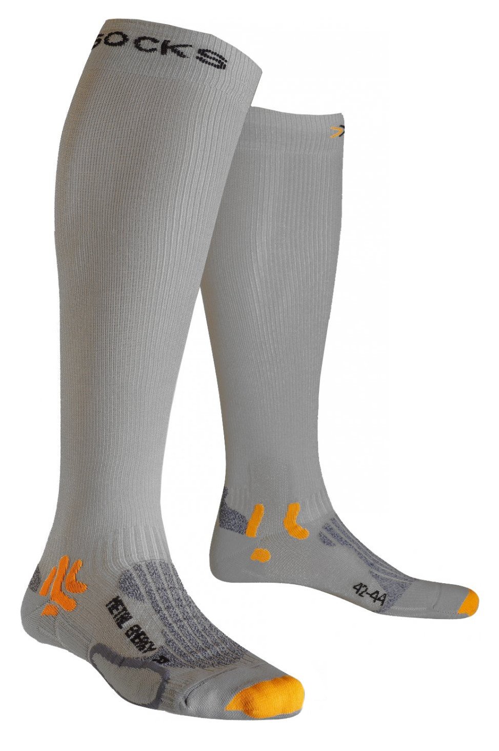 X-Socks Funktionssocken Speed Metal Energizer, Silver/Light Grey, 35/38