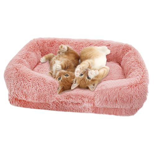 Große Hundebetten, Eier-Baumwoll-Haustiermatratze, Plüsch-Haustier-Hundesofabett mit waschbarem Bezug, orthopädische Couch, Haustierbett, Winter, warmes Katzenbett, Kuschelbett weich, Donut-Hundebett,