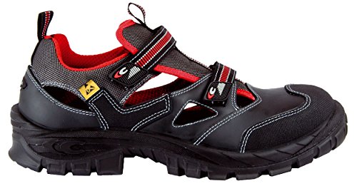 Cofra Sicherheitsschuhe Guttorm S1 P Asgard, BGR191 Sommer Sandalen, 13050-000, Schwarz, 38 EU