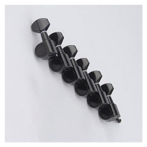 Strings Tuning Pegs Mechaniken Für Gitarre Schwarze einseitig verriegelbare E-Gitarren-Mechaniken, Stimmwirbel, Gitarrenteile