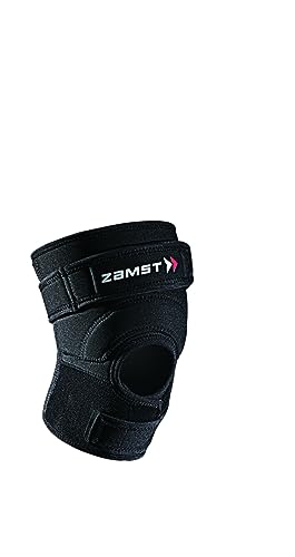 Zamst JK-2 Kniebandage - Optimierte Patellasehnenbandage - Kompressions Bandage Knie - für Basketball, Volleyball, Fußball, Sprungsportarten - Einzigartiges Patellapolster und Quad-Riemen