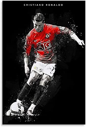 DIY 5d Diamant Malerei Kristall Strass Painting Fußball Fußball Cristiano Ronaldo Stickerei Bilder Kunst Handwerk FüR Erwachsene Und Kinder 15.7"x19.7"(40x50cm) Kein Rahmen