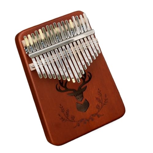 Kalimba Daumenklavier Chromatisches Daumenklavier mit 17 Tönen Kalimba Anfänger-Fingerklavier tragbare Retro-Farbe