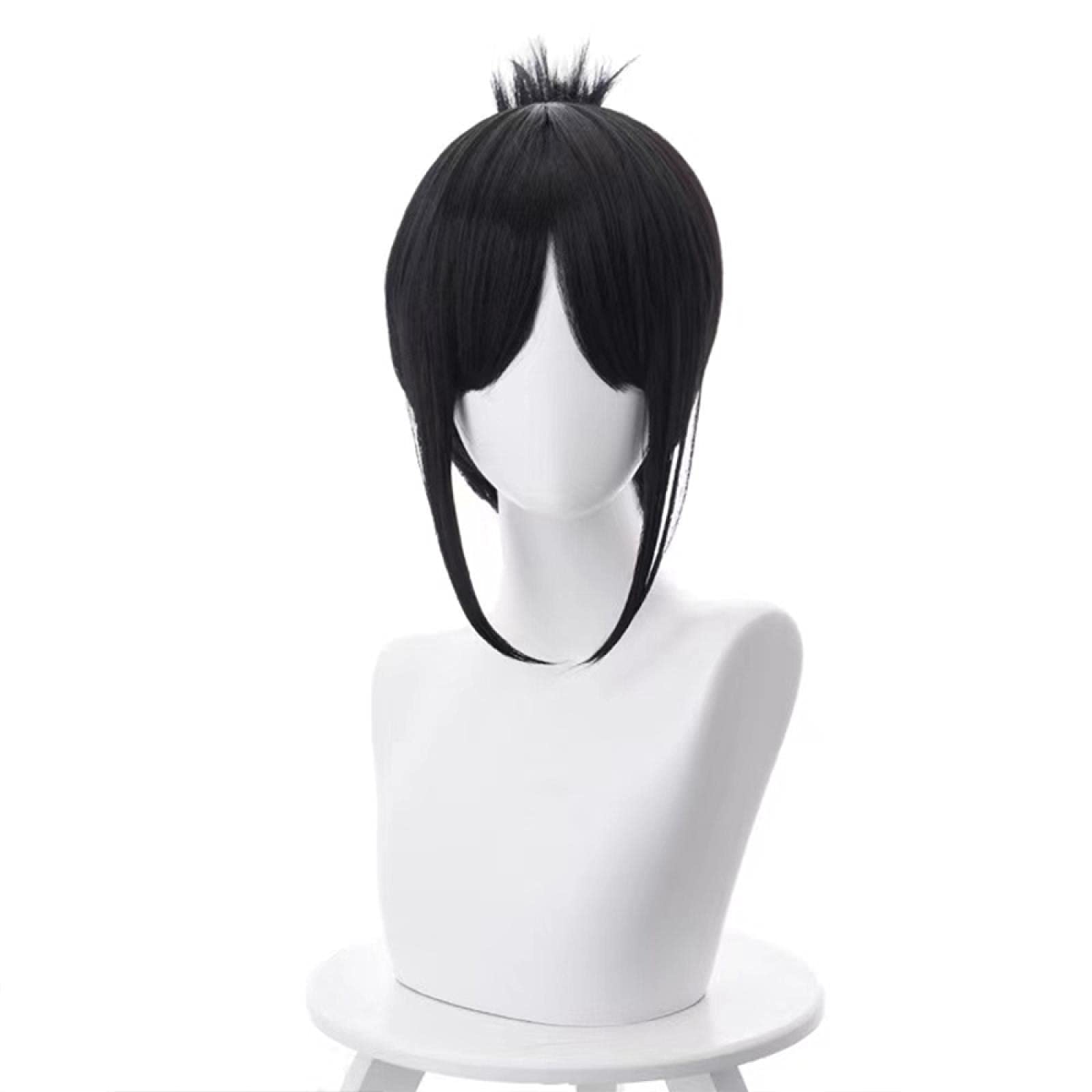 Anime cosplay perücke Shinomiya Kaguya 40cm Kurzer natürlicher schwarzer Stil Perücke Anime Kaguya-Sama-Liebe ist Krieg Hitzebeständige Cosplay Haarperücken Halloween