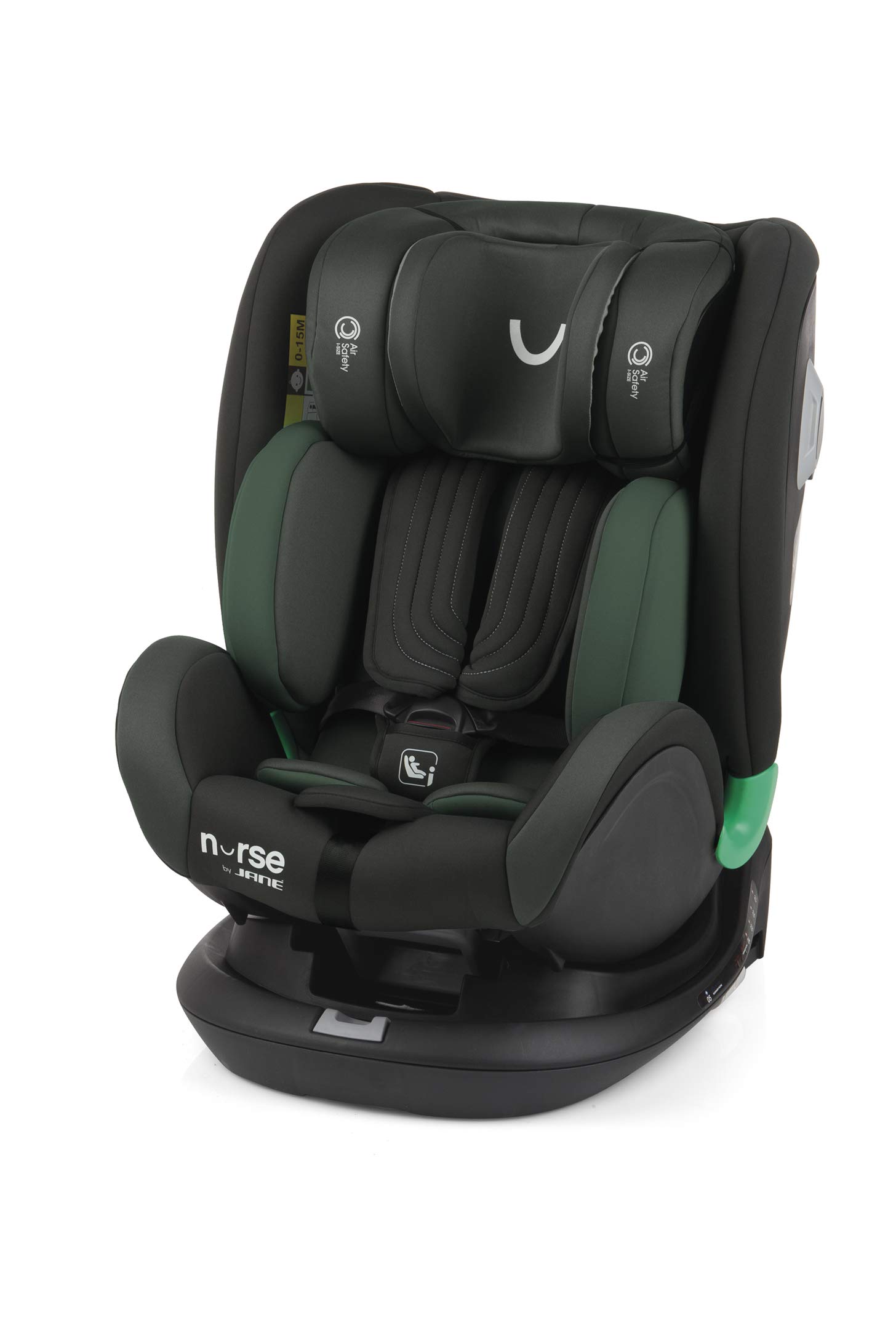 Nurse, Autositz, 40 bis 150 cm, i-Size, Isofix und Top Tether, nach vorne oder hinten wendbar, 360º drehbar, mitwachsend