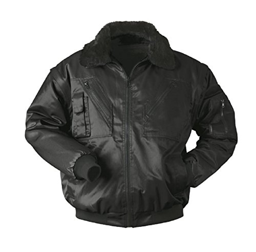 Craftland Pilotenjacke 4 in 1 Blouson, Grössen S-4XL, (XL, Schwarz)