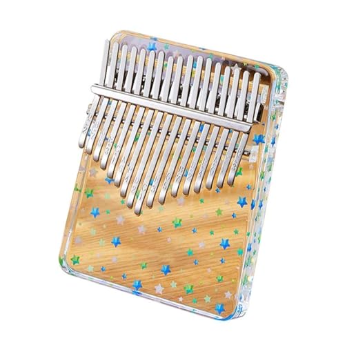 Kalimba Daumenklavier Kalimba Tragbares Transparentes Fingerklavier Aus Acryl Mit Hammer Musikinstrument(A17)