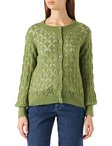 JdY Women's JDYLETTY L/S Structure Cardigan KNT Strickjacke, Iguana/Detail:Melange, S