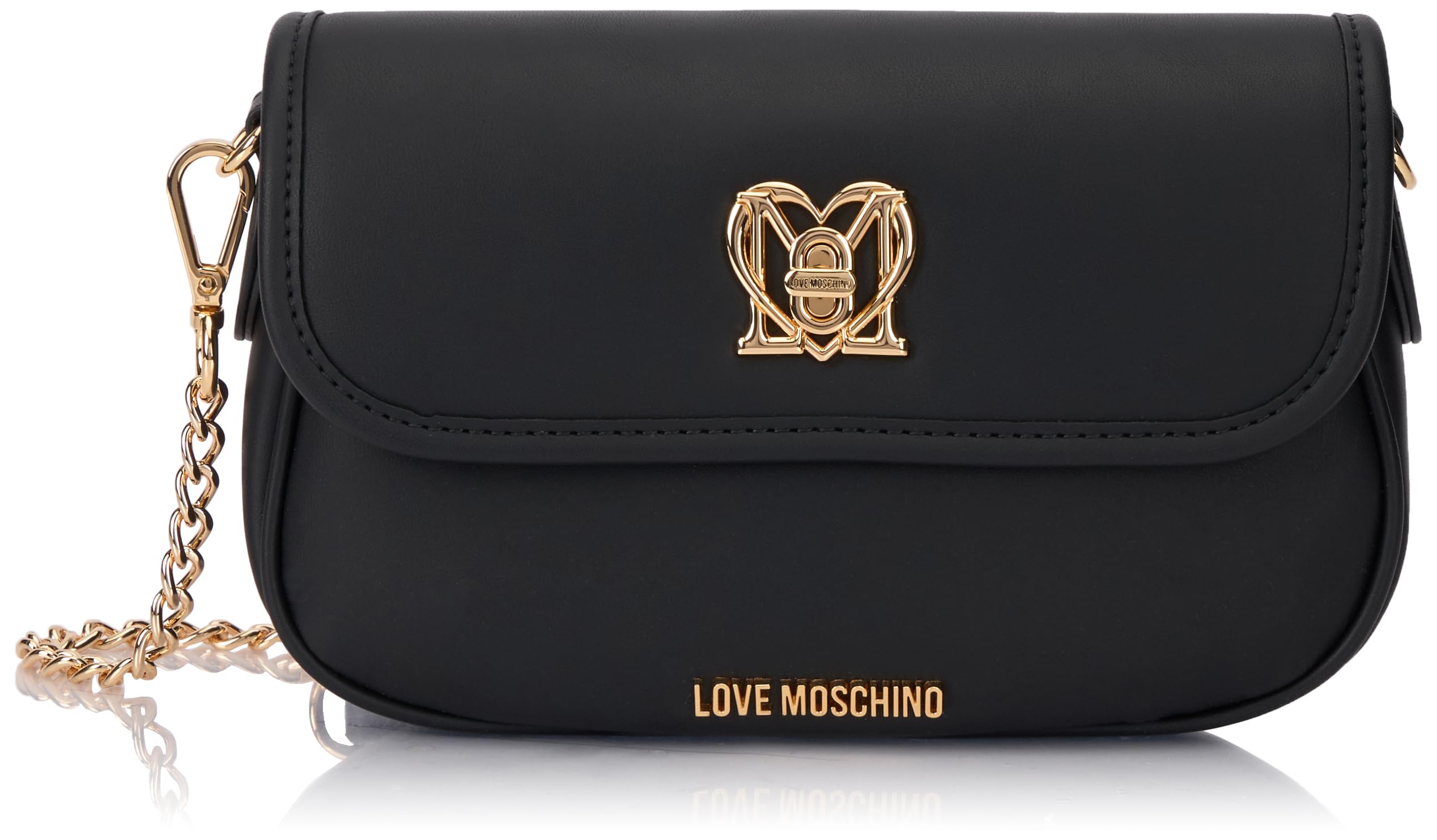 Love Moschino Damen Schultertasche, Schwarz