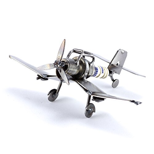 Steelman24 I Schraubenmännchen Flugzeug Mini Ju-87 I Made in Germany I Handarbeit I Geschenkidee I Stahlfigur I Metallfigur I Metallmännchen