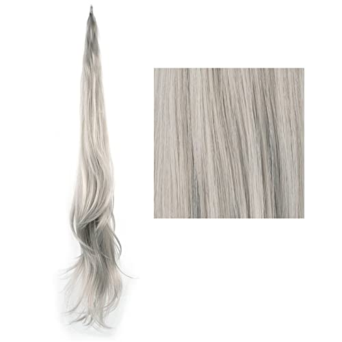 Pferdeschwanz Haarteil 32-Zoll-lange geschichtete Pferdeschwanz-Kunsthaarverlängerung Blonder Pferdeschwanz Flexibles Haar Pferdeschwanz-Haarteile Pferdeschwanz Haarverlängerung(Color:0906)