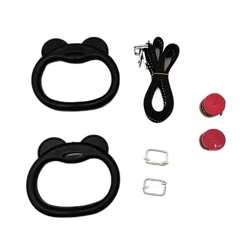 BFVAKBKYT Gymnastik Ringe,Suspension Trainer System, Klimmzuggriffringe mit verstellbaren Riemen for Heimtrainingsgeräte for Kinder und Erwachsene(1M Child)